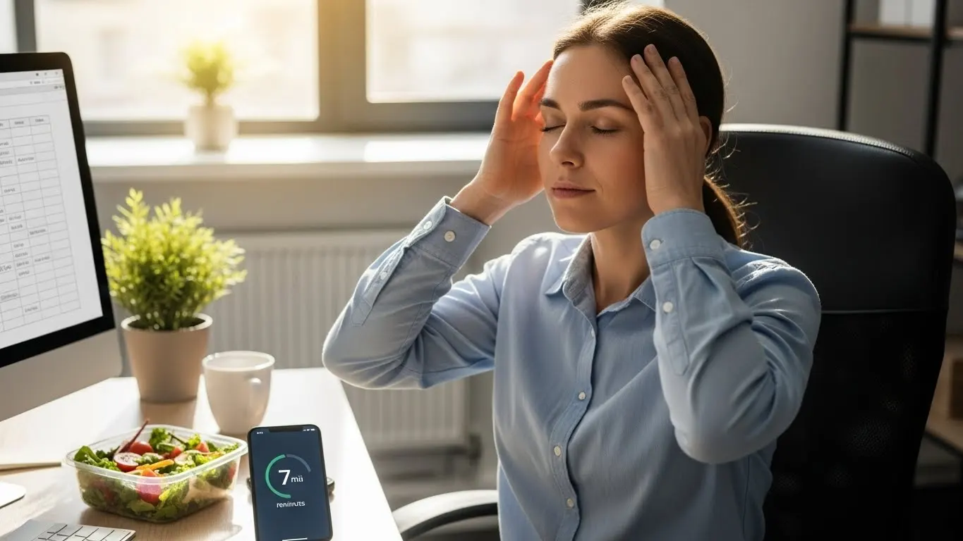 점심시간 10분, 책상에서 하는 피로 해소 마사지 루틴