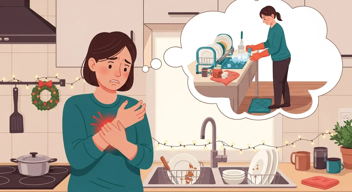 명절 설거지 후 손목 통증 예방하는 방법