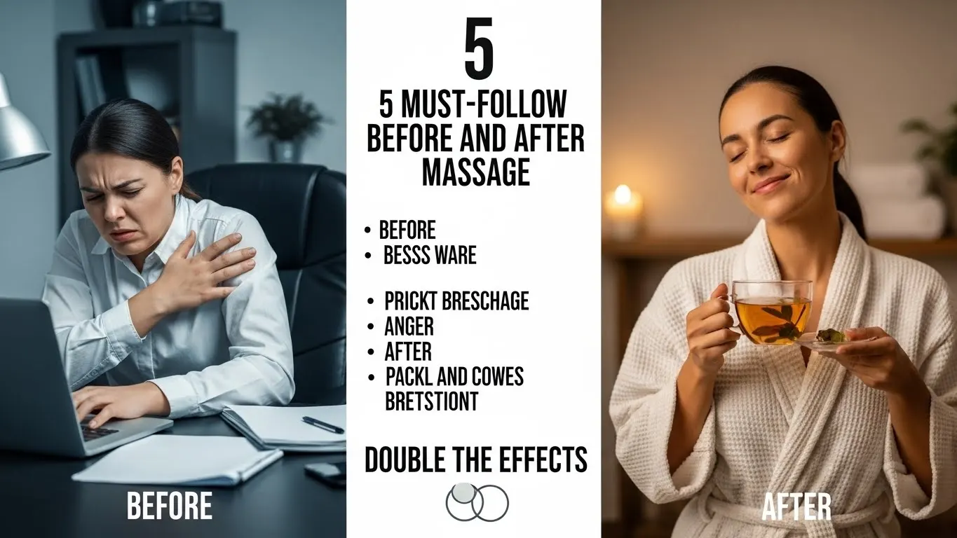 마사지 전/후 꼭 지켜야 할 5가지 수칙 (효과 2배 높이기)