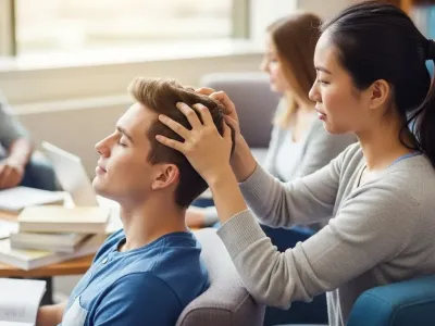 수험생 스트레스 박살! 두피 마사지