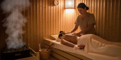 사우나 열치료와 마사지 결합의 놀라운 효과