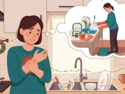 명절 설거지 후 손목 통증 예방하는 방법