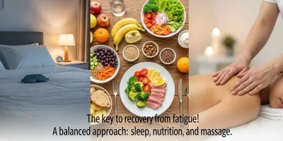 피로회복의 핵심! 수면, 영양, 마사지의 삼박자 균형