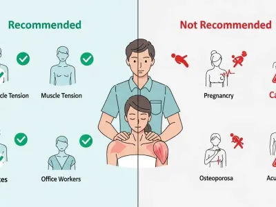 딥티슈 마사지 추천 대상과 비추천 대상