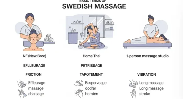 스웨디시 마사지 NF(뉴페이스), 초보자가 꼭 알아야 할 기본 용어 정리