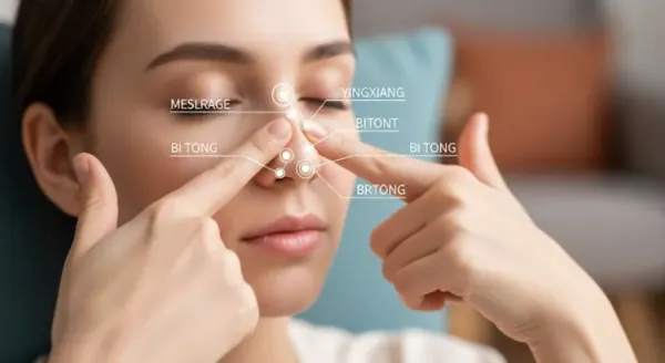 🤧 비염 완화에 좋은 코 주변 마사지 포인트