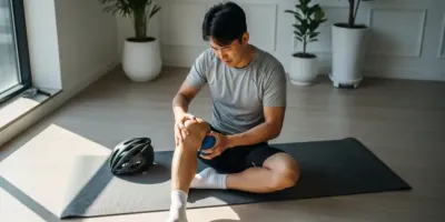 자전거 타다가 무릎에 무리 왔을 때 마사지 요령