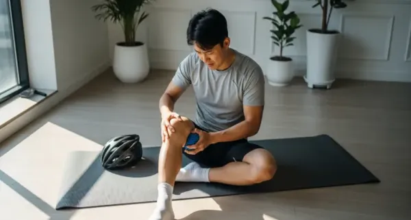 자전거 타다가 무릎에 무리 왔을 때 마사지 요령