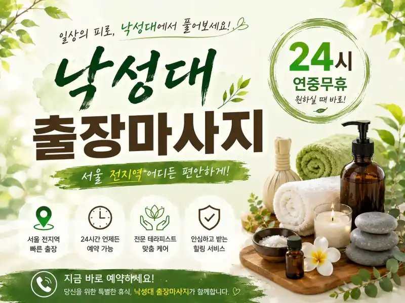 낙성대 출장마사지 - 관악구 낙성대역·서울대입구역 인근 프리미엄 홈타이