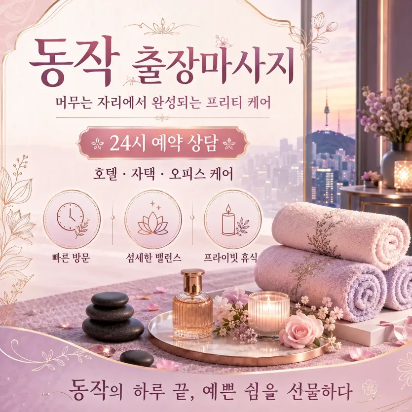 동작구 출장마사지 프리티 | 상도동 사당동 24시 홈타이 방문케어