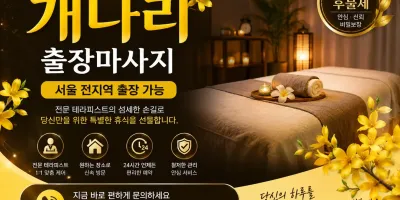 동대문 출장마사지 개나리 - 장충동 용두동 신설동 어디서나 편안하게 만나는 힐링